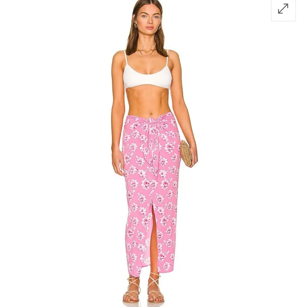 With Tag! Acacia swimwear Rumi skirt pink neon vintage
